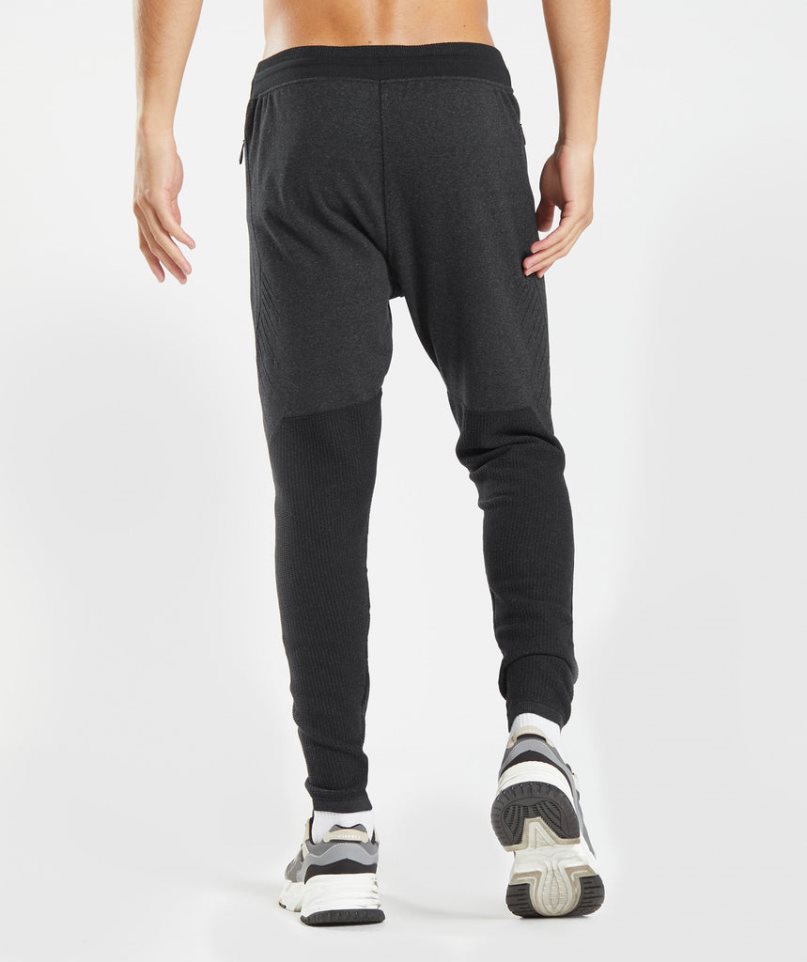 Men's Gymshark Retake Knit Jogger Black | CA 08DNA7